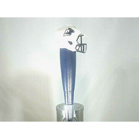 NCAA Akron Zips Tap Handle Kegerator Football Beer Keg Navy Wood MAC Mancave New - Picture 3 of 4